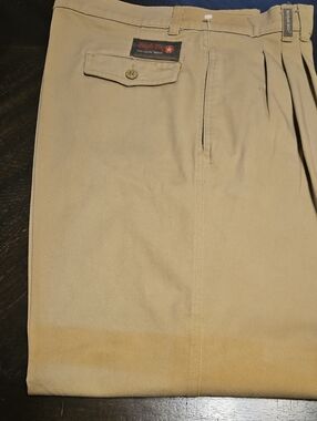 Vintage Bugle Boy Beige Casual Pants with Branded Button